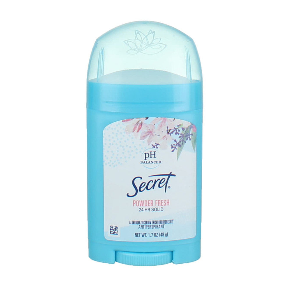 Secret Wide Solid Antiperspirant And Deodorant, Powder Fresh, 1.7 Oz